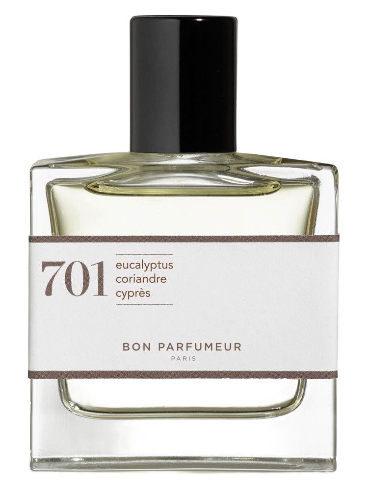 701 eucalyptus, amber, white wood – Bon Parfumeur